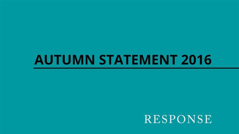 Autumn statement 2016